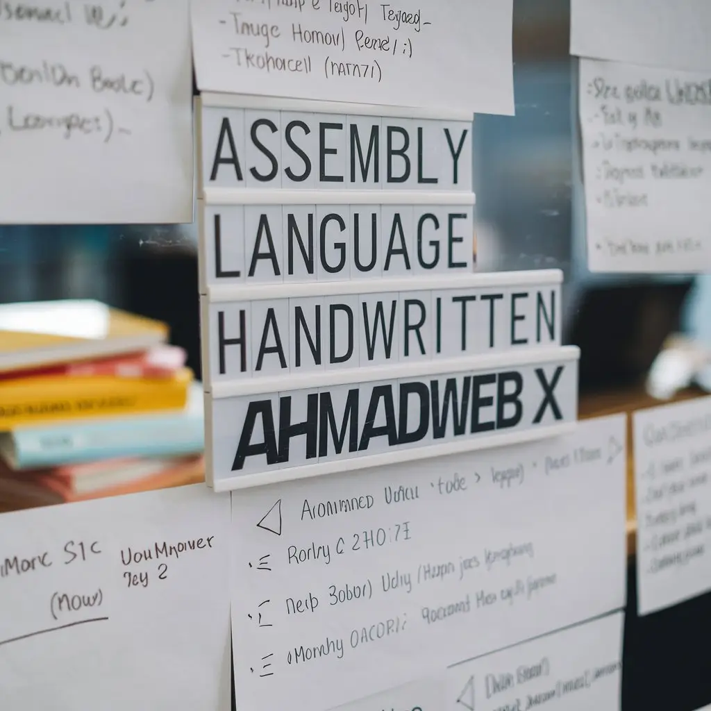 Assembly Language Handwritten Notes Ahmadwebx