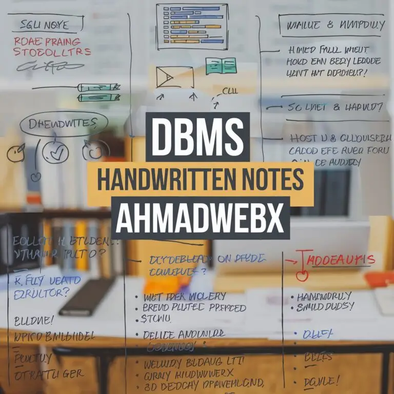DBMS Handwritten Notes Ahmadwebx