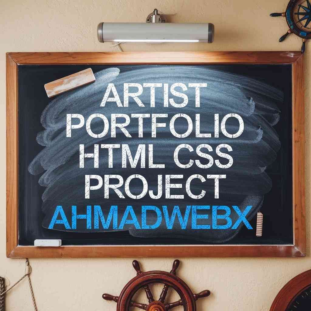 Artist Portfolio HTML CSS Project